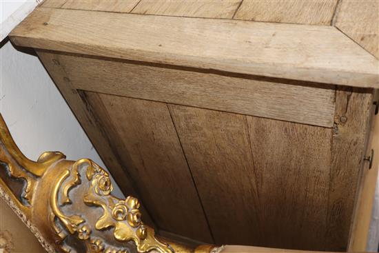 A 19th century French bleached oak commode